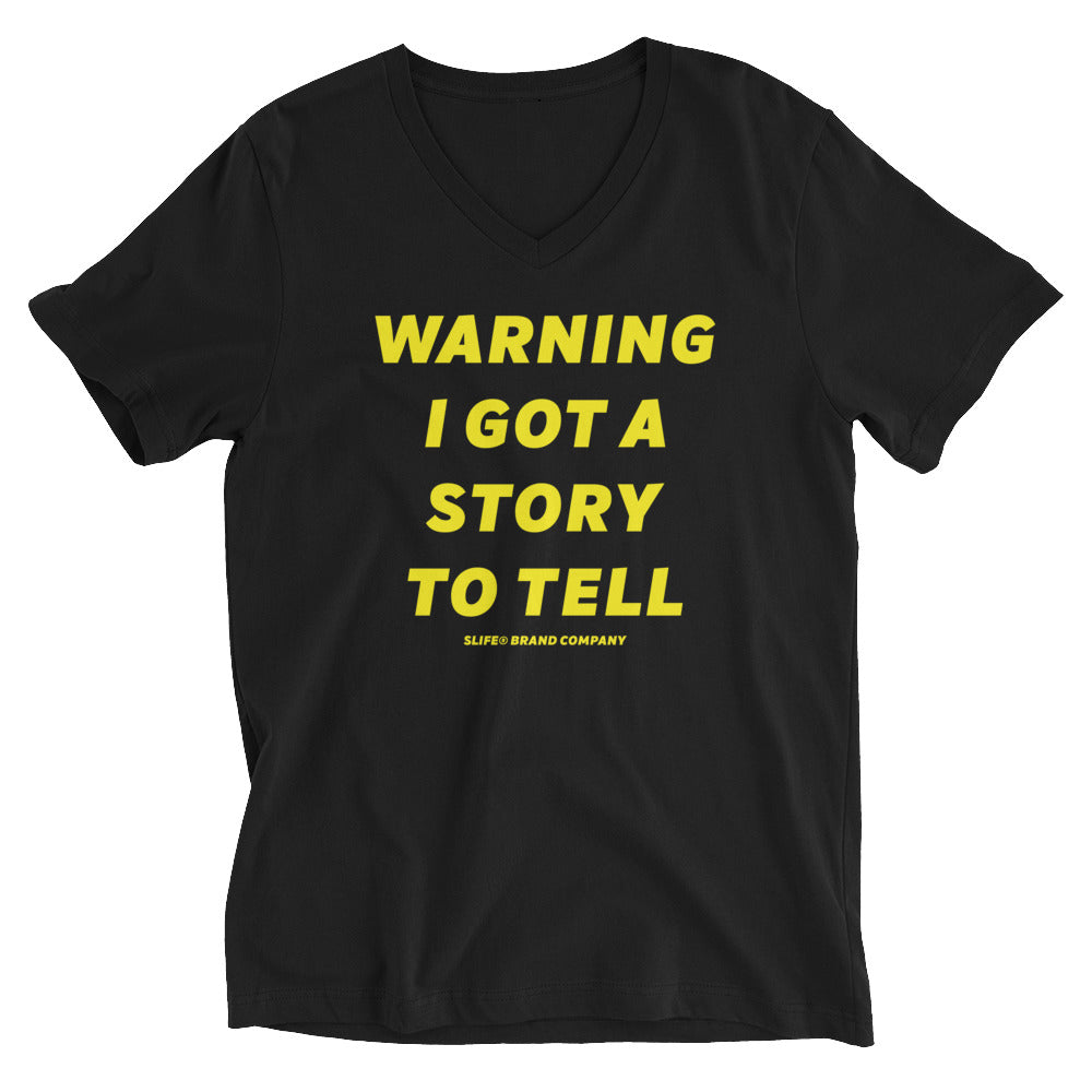 Warning Remix V-Neck T-Shirt