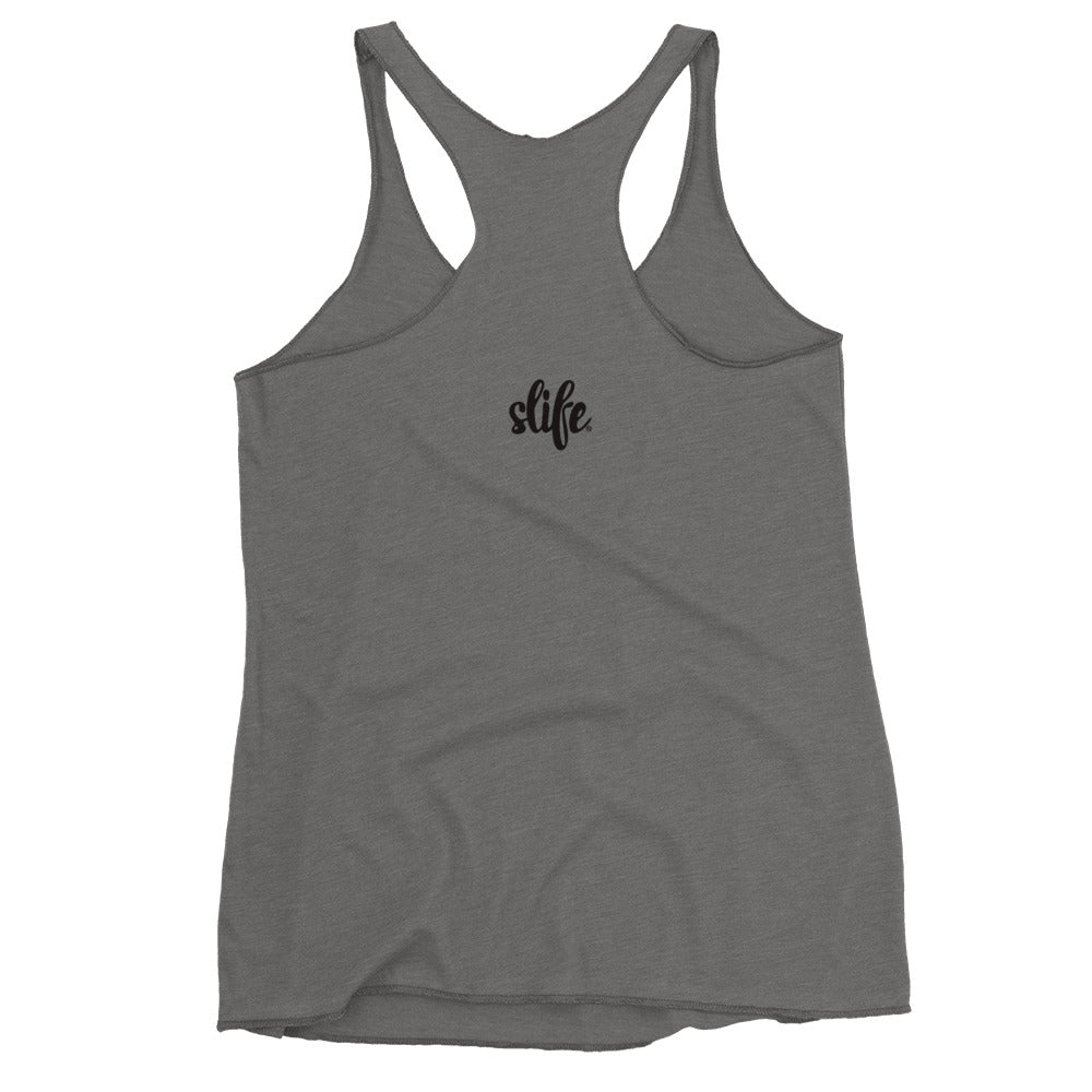 On My Gym S#!T Script Women's Racerback Tank